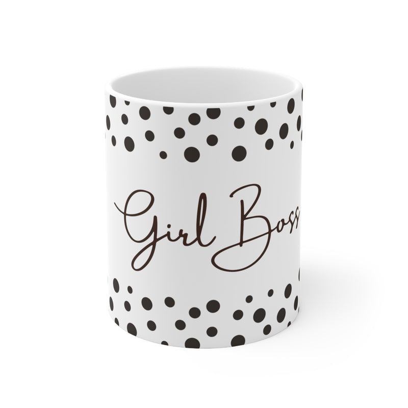 Girl Boss Brown Aesthetic Ceramic Mug 11oz