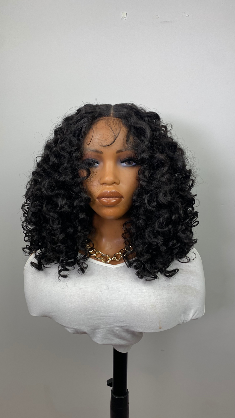 Tyla Curly wig| | T-part | Black