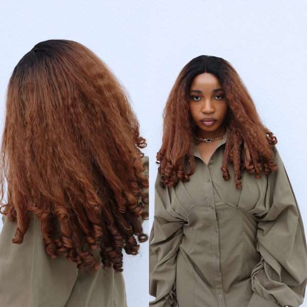 Tisha - Afro Kinky | T-part | Cinnamon Brown