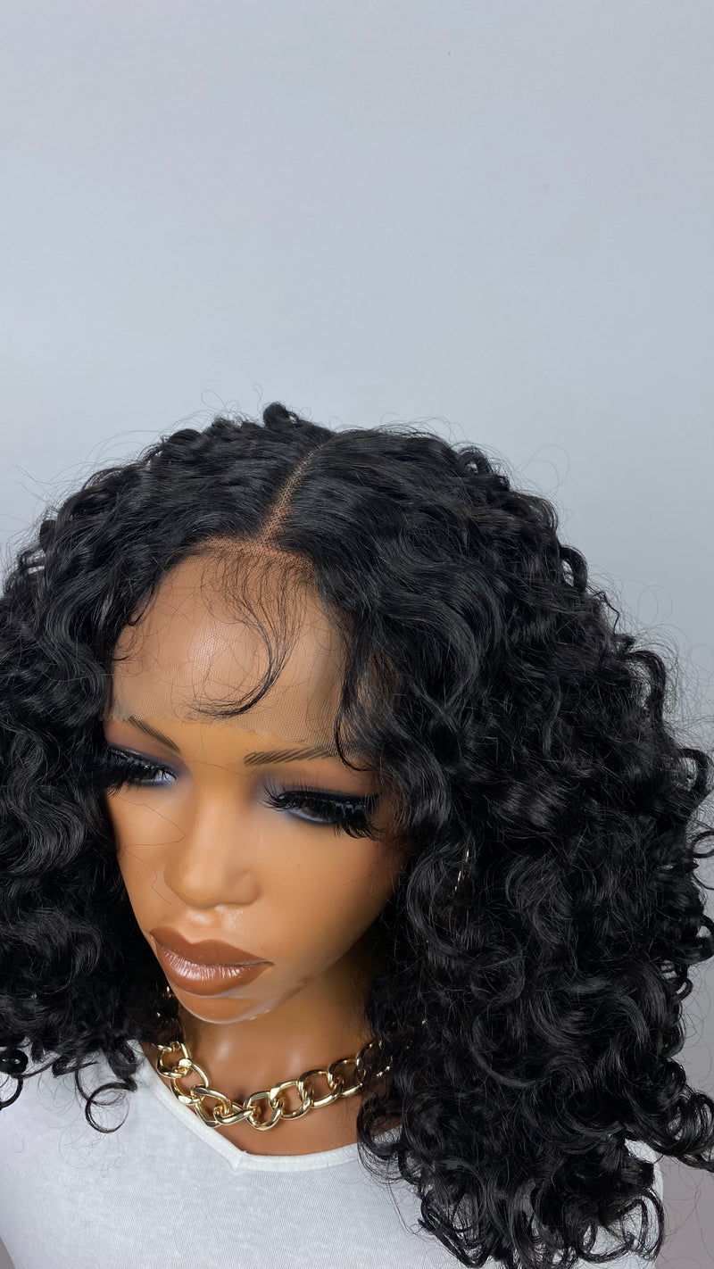 Tyla Curly wig| | T-part | Black