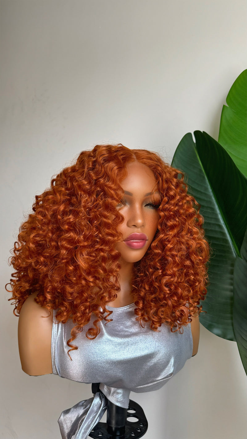 Tyla Curly wig| | T-part | Ginger