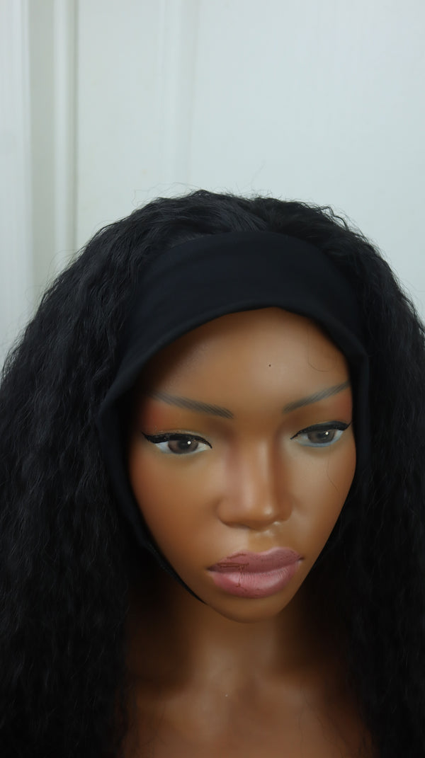 Curly Afro kinky headband wig