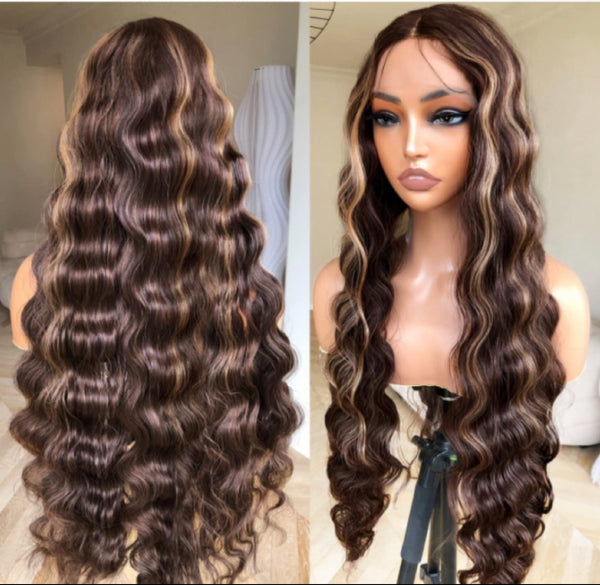 Beyoncé  - Crimp Curl | T-PART WIG |  PUMPKIN SPICE