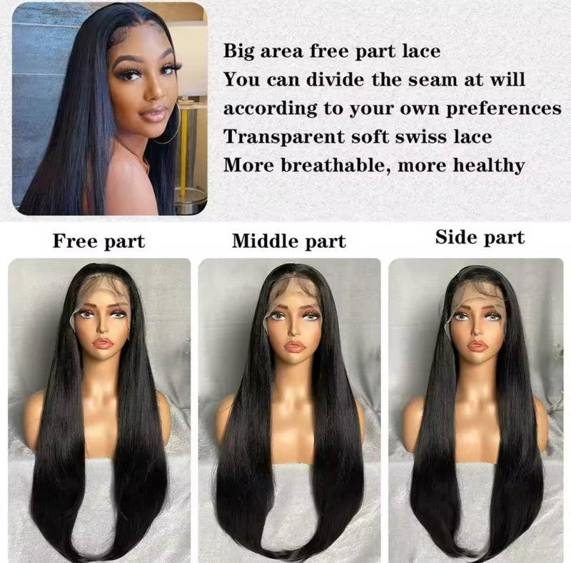 Ashley - Silky Straight | 13x6 Wig | 1B